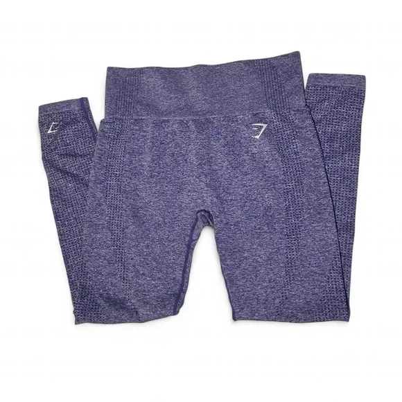 Gymshark Heathered Purple Leggings - Picture 2 of 3